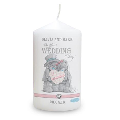 Personalised Me to You Bear Wedding Couple Candle £12.99